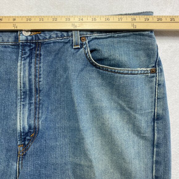 Levi's 505 Jeans Men's 40 Blue Denim Straight Leg Actual Size 38 x 29.5 - Picture 5 of 8